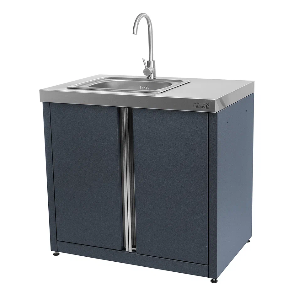 Модульные уличные кухни Smart Helios Модуль уличной кухни SMART-900 Шкаф с мойкой (HS-KU01-SHM900) Helios