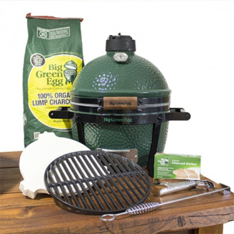 Керамический гриль BigGreenEgg (Большое Зеленое Яйцо)  MiniMax EGG 
