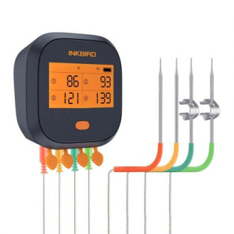 WiFi-гриль-термометр IBBQ-4T с 4 зондами, перезаряжаемый