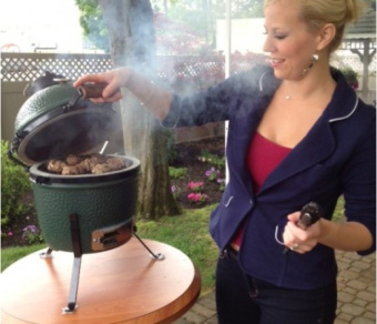 Керамический гриль BigGreenEgg (Большое Зеленое Яйцо)  Mini EGG 