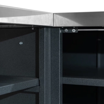 Модульные уличные кухни Smart Helios Модуль уличной кухни SMART-1200 Шкаф угловой универсальный (HS-KU03-SHU1200) Helios